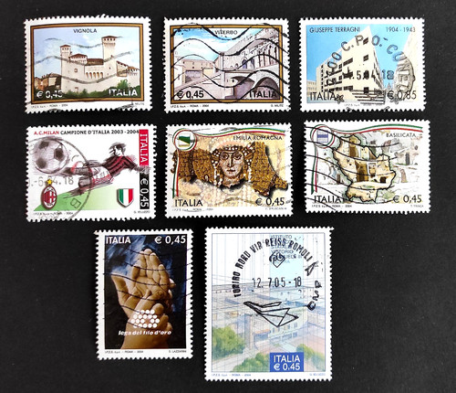 Lotto francobolli italia - 8,