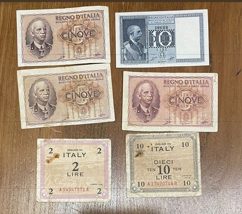 Lotto pezzi banconote - lotto, 6
