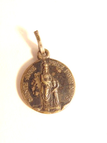 Antica medaglia religiosa in - medaglia, religiosa,