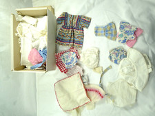 LOTTO  VESTITI PER BAMBOLE VINTAGE VECCHIO 1930-1950 ARMADIO BAMBOLINE