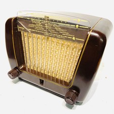 Philips BG290U Bakelite Midget Valve Radio, 1949 - Clean, Smart Case