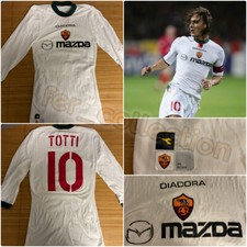 Maglia Shirt Trikot Camiseta Roma diadora 2004/05 Totti white champions league