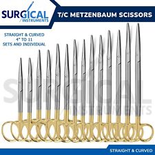 Set forbici T/C Metzenbaum dritte e curve strumenti chirurgici grado tedesco