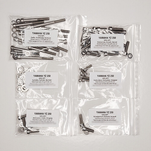 Yamaha 250 1976 - 1976-1977, kit