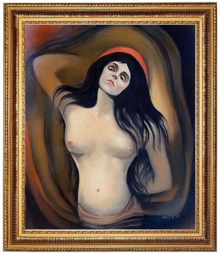 Quadro olio edvard munch - olio,,