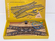 Marklin H0 Scambio Inglese elettrico 5128 anni '60 ottime condizioni con box