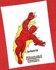 I FANTASTICI QUATTRO N.1 CORNO 1^ ED. (LATO B) DEL 06/04/1971 ADESIVO ANASTATICO