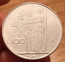 Moneta 100 Lire 1960, Italia