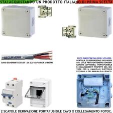 Collegamento Fusibile Motori 220 V Differenziale 2 Derivazioni Cavo Fotocellule