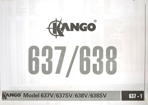 Kango 637 638 - kango, 637/638