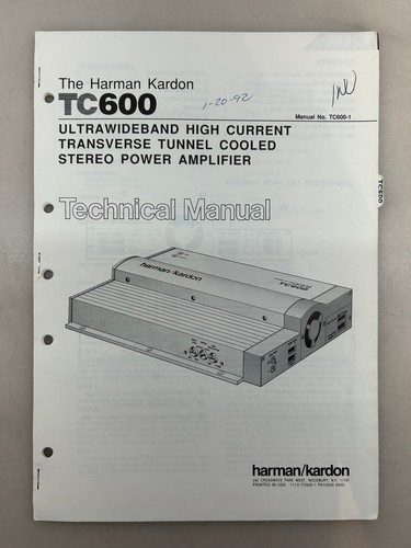 Harman kardon tc600 original - tc600,