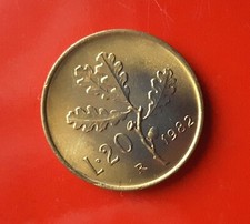 20 LIRE 1982 ERRORE - BORDO