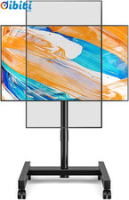 Porta TV Con Ruote per Schermi Plasma/Lcd/Led 13-50 Pollici, Girevole Supporto T