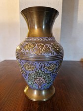 Vaso Indiano in ottone inciso