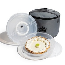 2 Pack Pie Carrier with Lid &