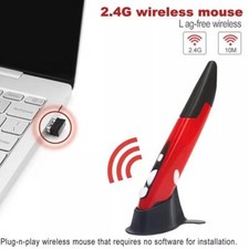 1Pz Penna Mouse Tascabile USB Wireless Ottica Penna Digitale Qualità Alta✅