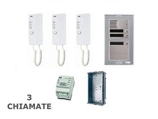 Kit Citofonico URMET Tre Famiglie 1150/302 Con citofono Urmet 1150/1