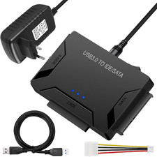 Adattatore USB 3.0 a SATA E IDE - per HDD E IDE Da 2,5" E 3,5" Con Alimentazione