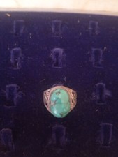 anello in argento  e turchese
