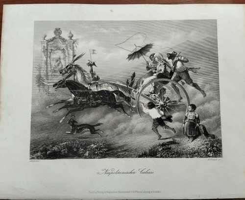 1840 incisione acciaio - incisione, su