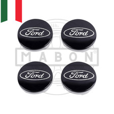 Set 4 Coprimozzo Copri Mozzo Borchie 54mm per Ford Focus Fiesta Mondeo Ka Neri