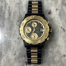 Orologio Cronografo Tag Heuer 38mm Uomo Serie 3000 Professionale Nero/Oro - 236.006!