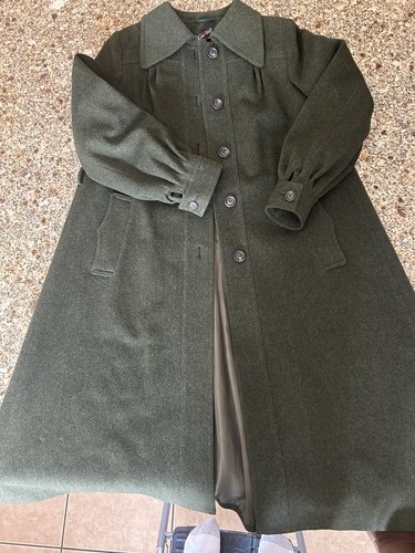 Cappotto lana verde vintage