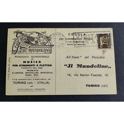Cartolina mandolino - cartolina, mandolino"