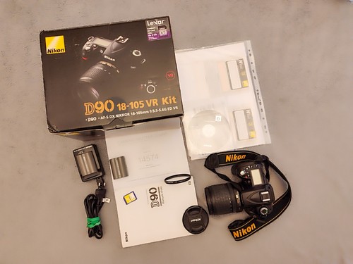 Nikon d90 con kit 105 - d90, f