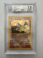 Pokemon Charizard BGS 7.5 Set Base 4/102 -no Shining Crystal Gold Star
