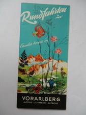 VORARLBERG Austria vecchia brochure mappa cartina