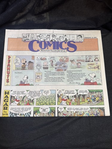 Charles schulz last peanuts - last,