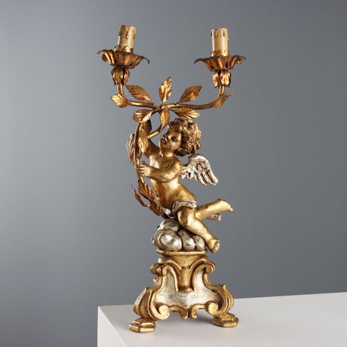 Candelabro antico legno - antico,