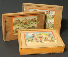 3 Vecchi Blocchi Di Legno