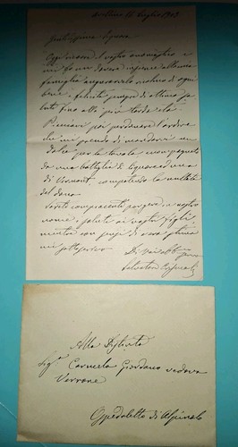 Avellino manoscritto lettera - manoscritto,