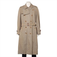 Burberry London Trench Cappotto Cotone 8 Uomo Beige Foderato BJB82-551-41 Con Cintura W