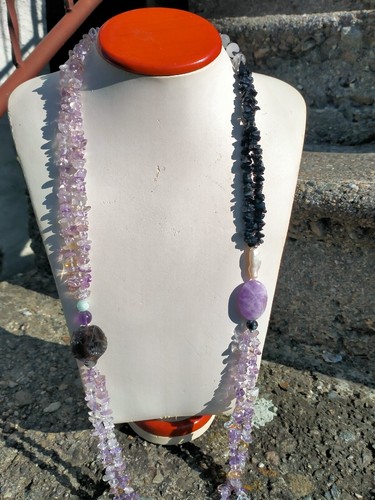 Collana lunga pietre - lunga,