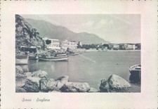 ab663 cartolina scauri scogliera provincia di latina