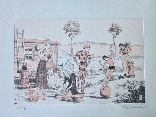Milo manara picasso giocolieri - manara,