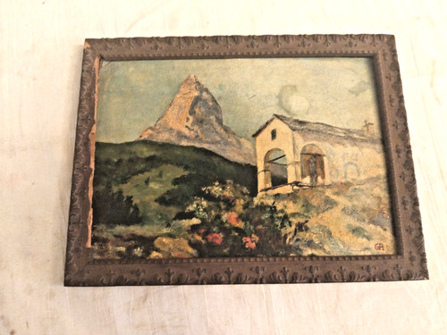 Antico dipinto con cornice - dipinto,
