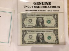 il doppio dollaro banconote unite tra loro fds certificate bolaffi