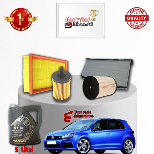 Kit tagliando filtri olio vw - e,