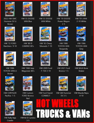 Camion furgoni hot wheel - furgoni,