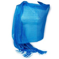 Stola turchese cerimonia elegante lurex donna ragazza coprispalle a rete estivo