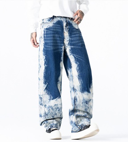 Jeans uomo blu - , bianco
