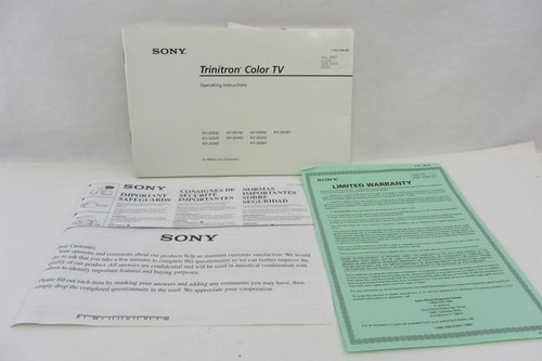 Sony libretto istruzioni - sony,