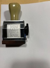 TIMBRO POLINOMIO  AUTOINCHIOSTRANTE RARO VINTAGE DIECI DICITURE COME DA FOTO