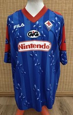 Maglia Allenamento Fiorentina 1997/98 Nintendo Mario FILA Calcio Shirt Worn