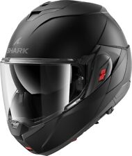 CASCO MODULARE SHARK OXO MATT BLACK NERO OPACO MENTONIERA 180° RIBALTABILE TG S
