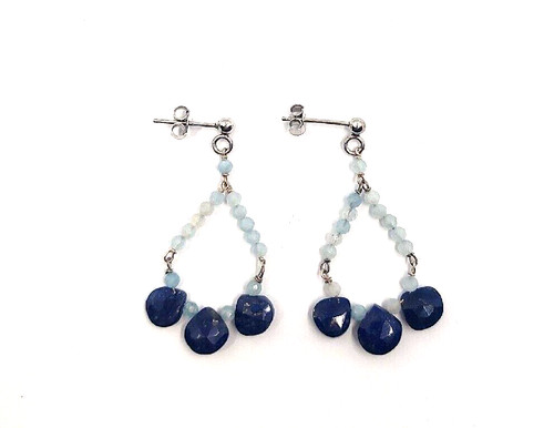 925 silver earrings - silver, with